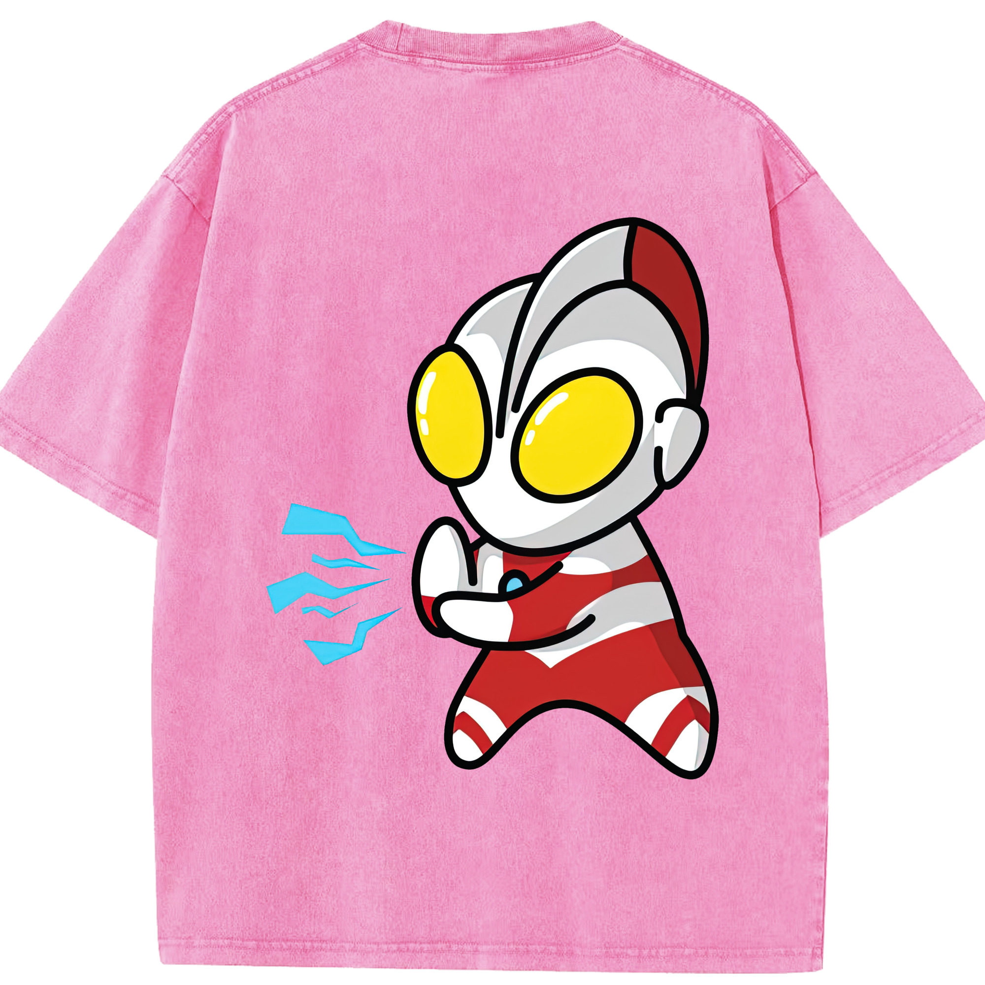 （画像用） ウルトラマン Ultraman 綿100% ヴィンテージ風 半袖Tシャツ（背面プリント）